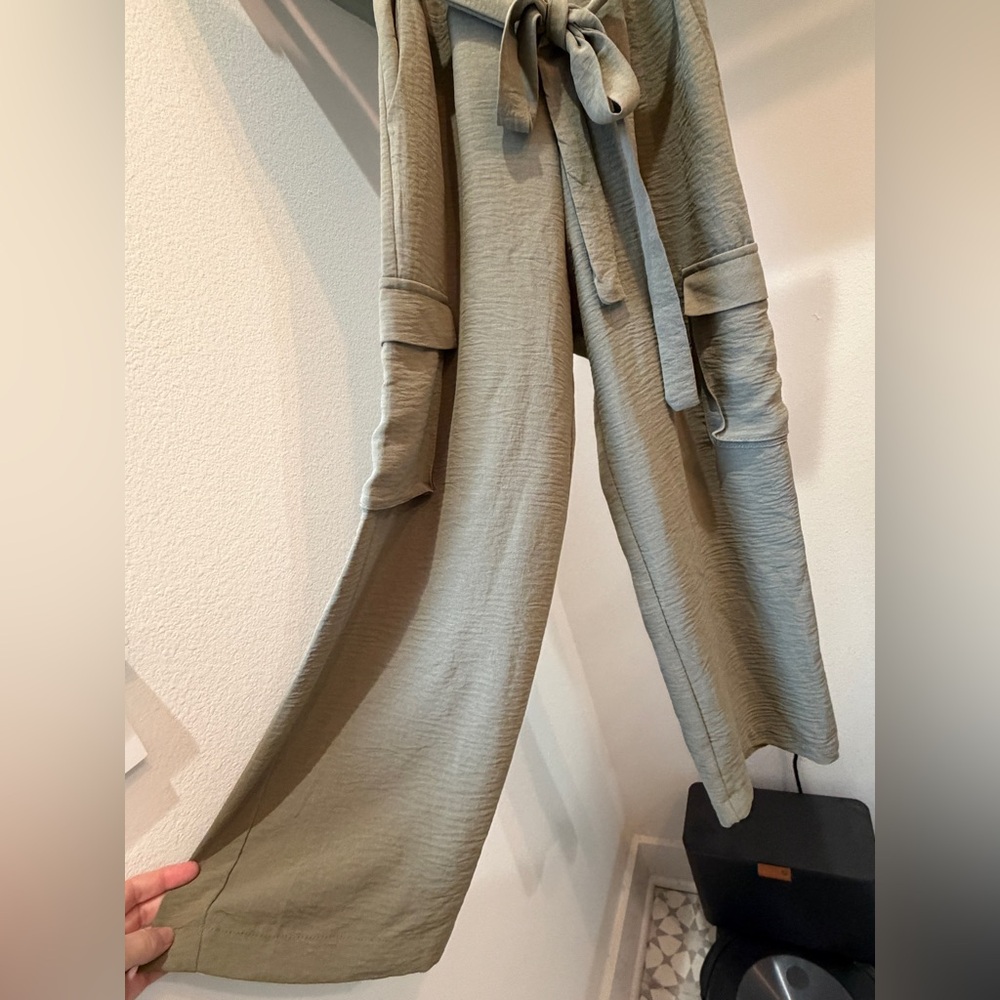 Girls’ Olive Green Jumpsuit, size 10 - Picture 3 of 5